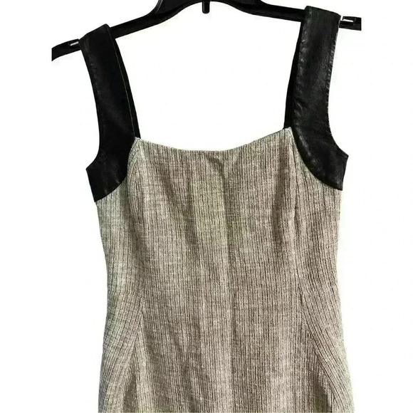 𝅺L’AGENCE LAMB Skin Beige with Metallic Bodycon Mini Dress, Sz 4 - Picture 2 of 6